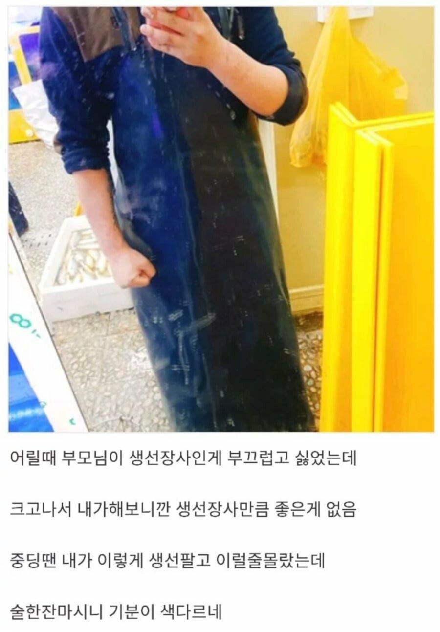 생선장사 부모님이 부끄러웠던 아들