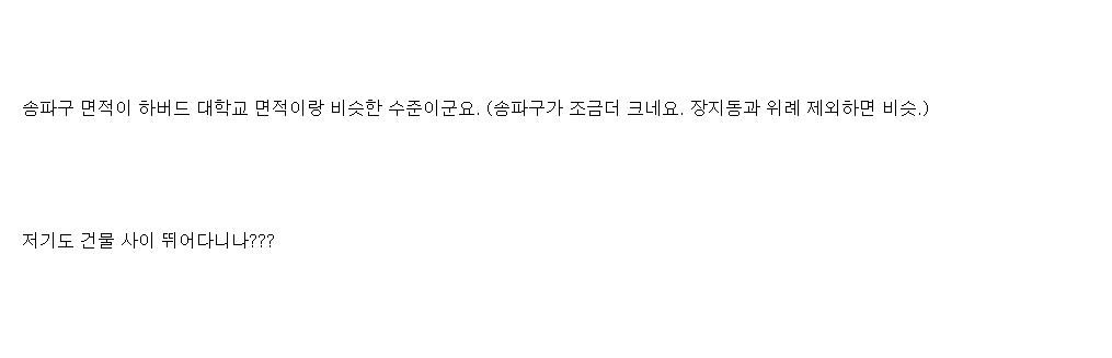 하버드 대학교 면적