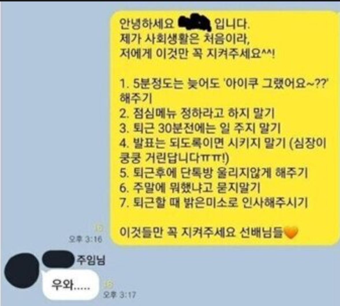 신입의 패기