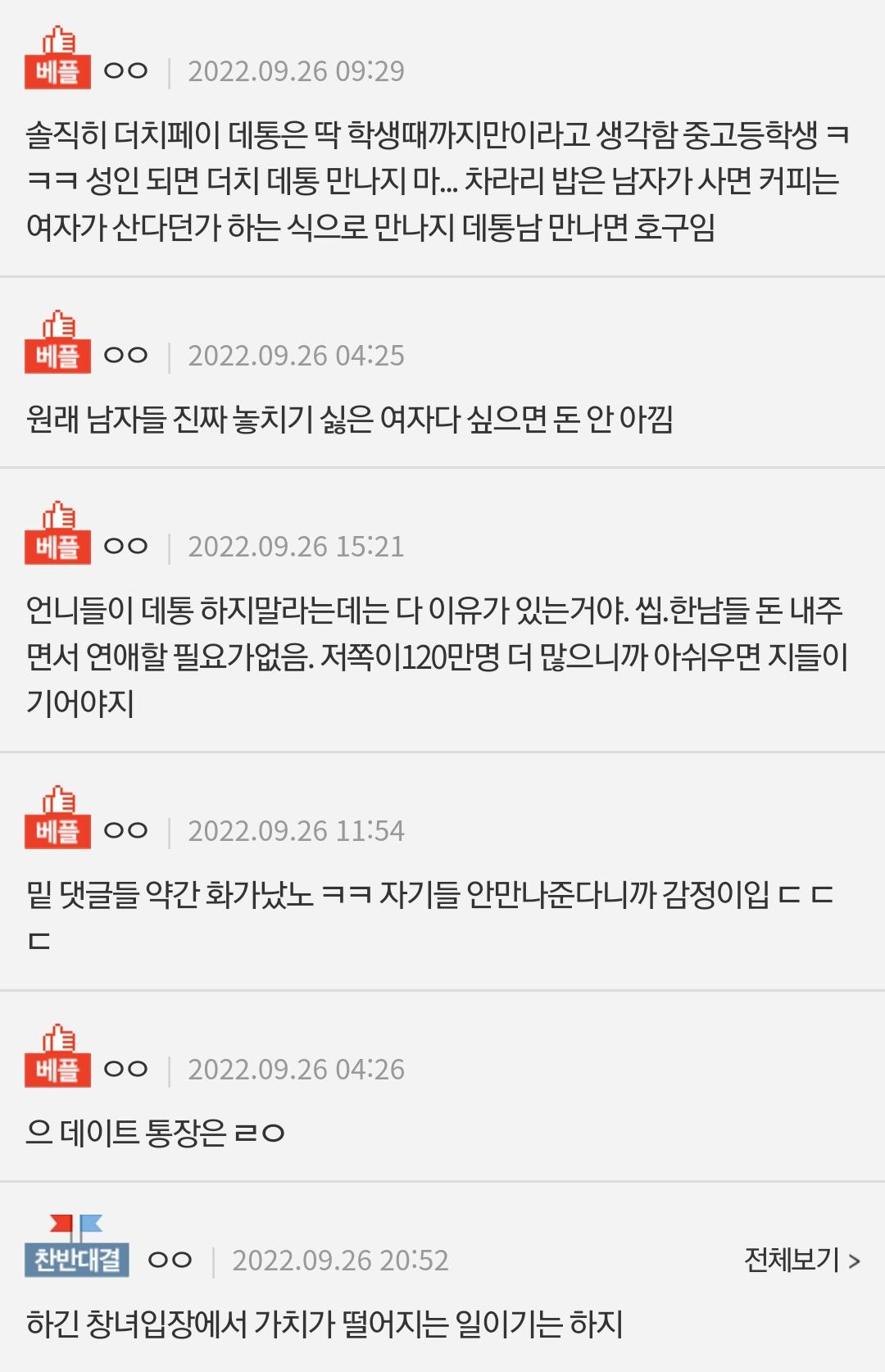 더치페이 데이트통장 하자는 놈들 만나지마라.pann