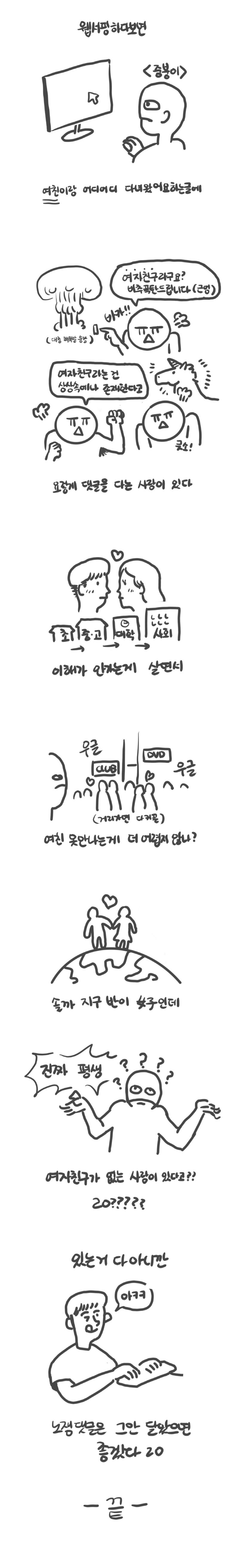 여친 없는 사람 특징
