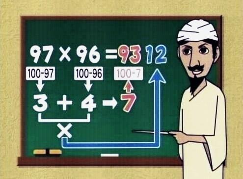인도의 곱하기 계산