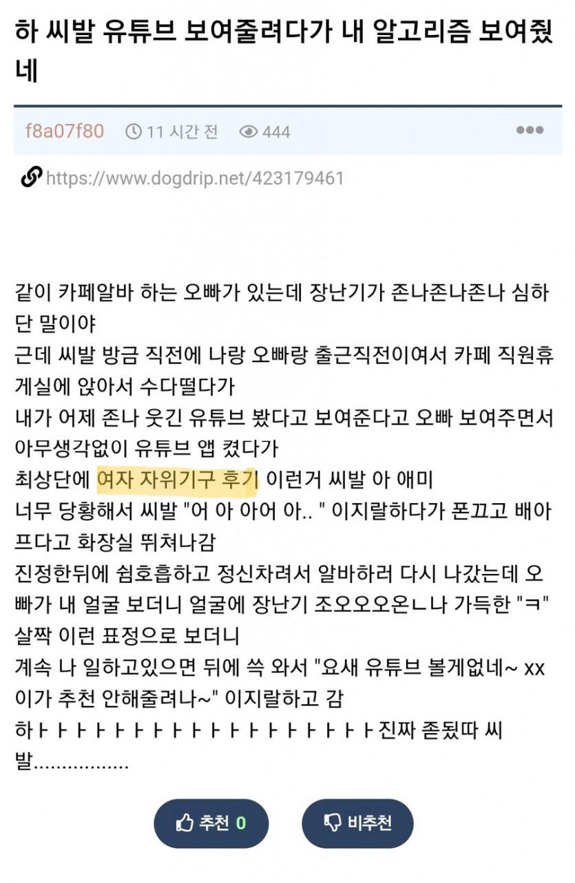 자위기구 후기 보던걸 들킨 여알바의 최후....jpg