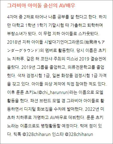 AV 배우 추천   미츠하 치하루