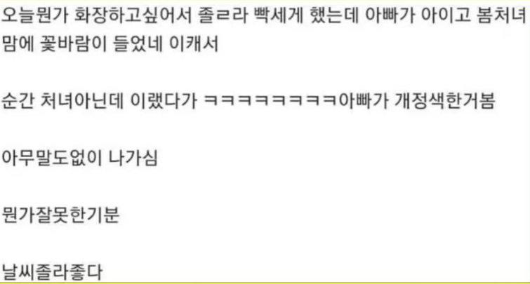 처녀 아닌데..