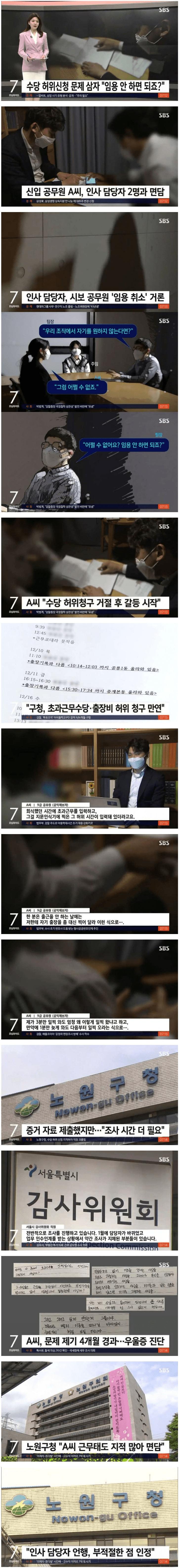 가라수당 지적하자 임용취소 협박 받은 신입공무원