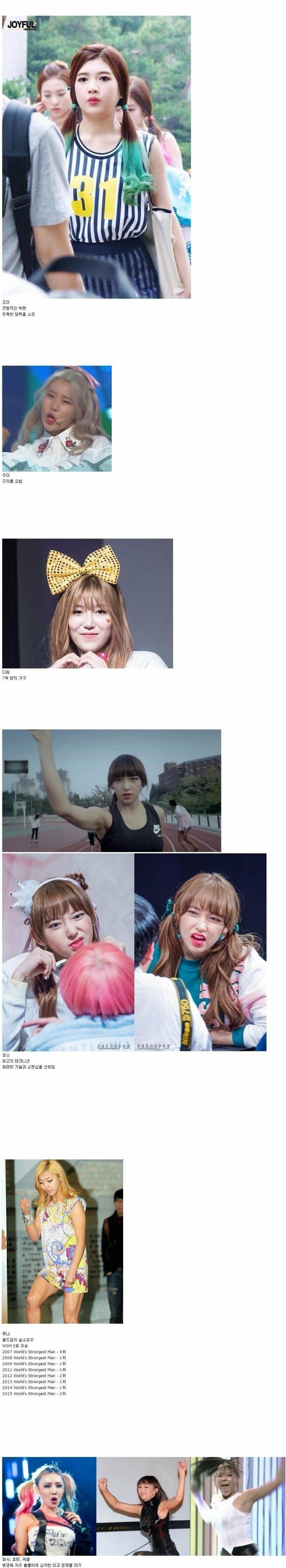한때 여자 아이돌계를 휩쓴 싸움 순위