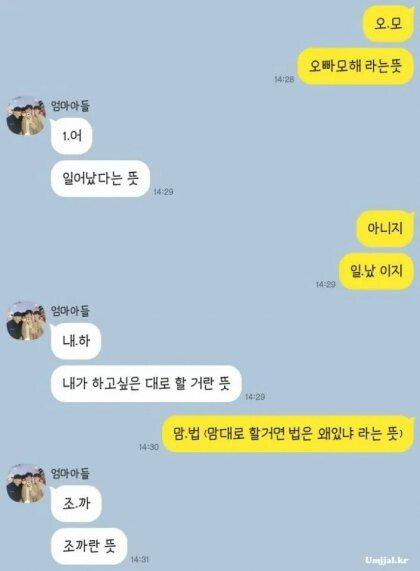 찐 친남매 카톡