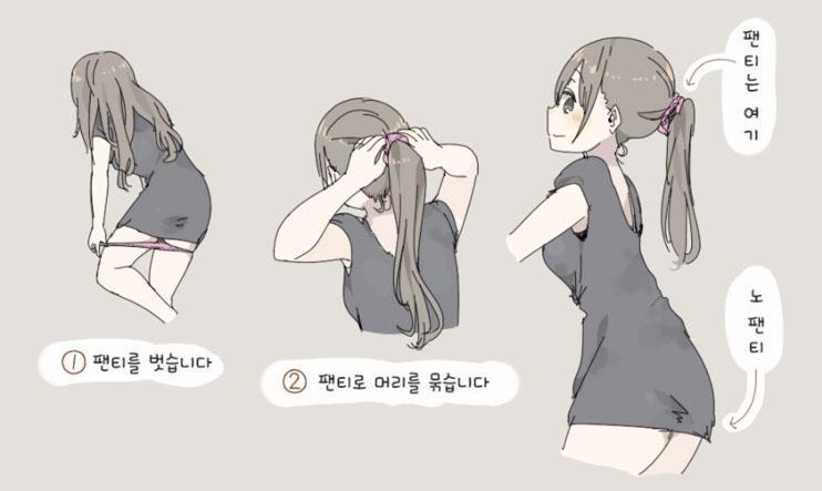 여성팬티의 다른 용도