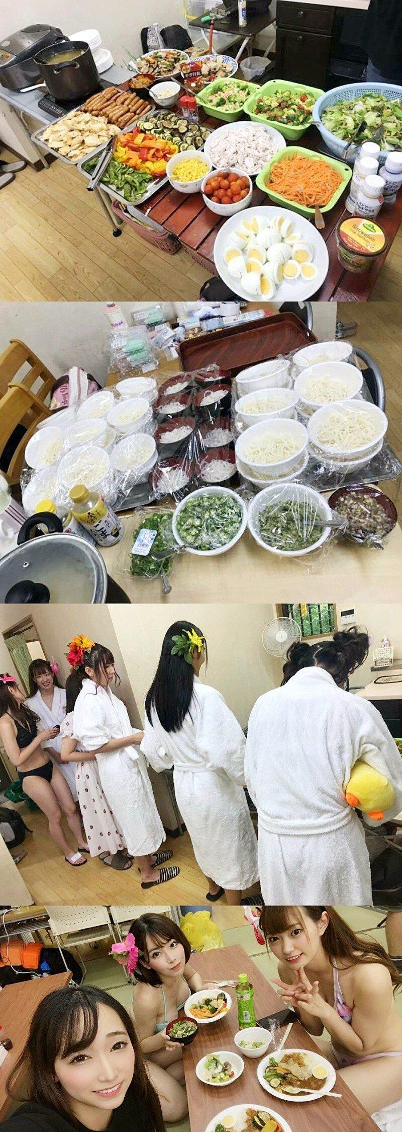 배우들의 식사시간
