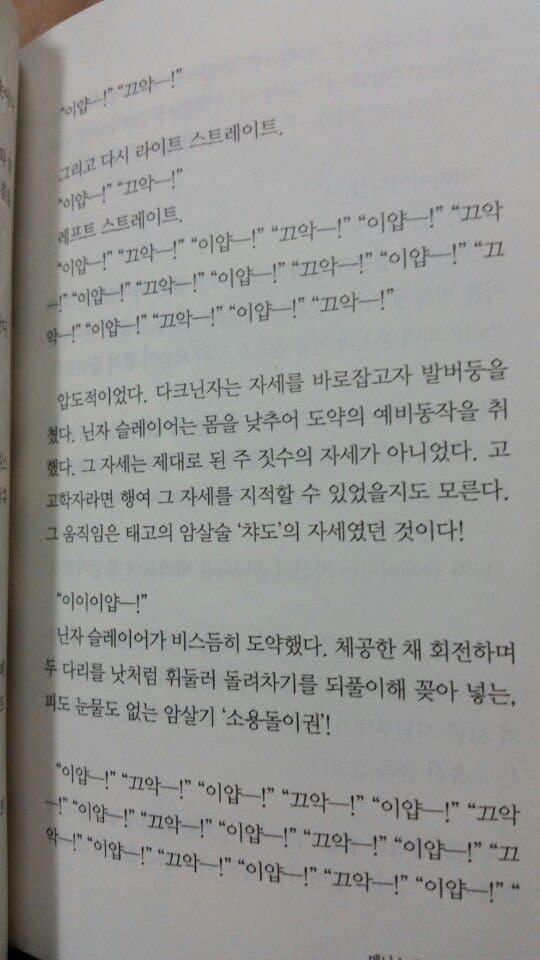 소설 전투묘사 레전드