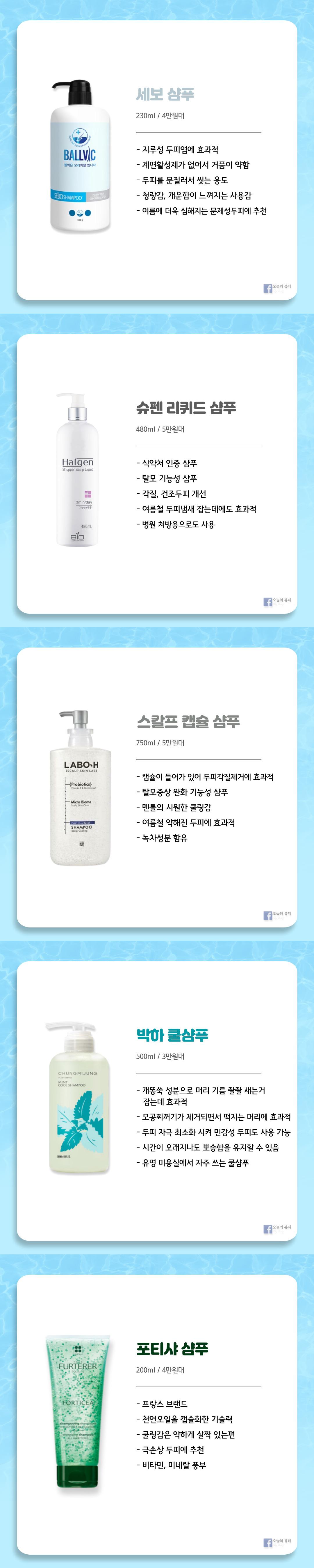 호불호 없는 여름샴푸 5대장 ㅊㅊ