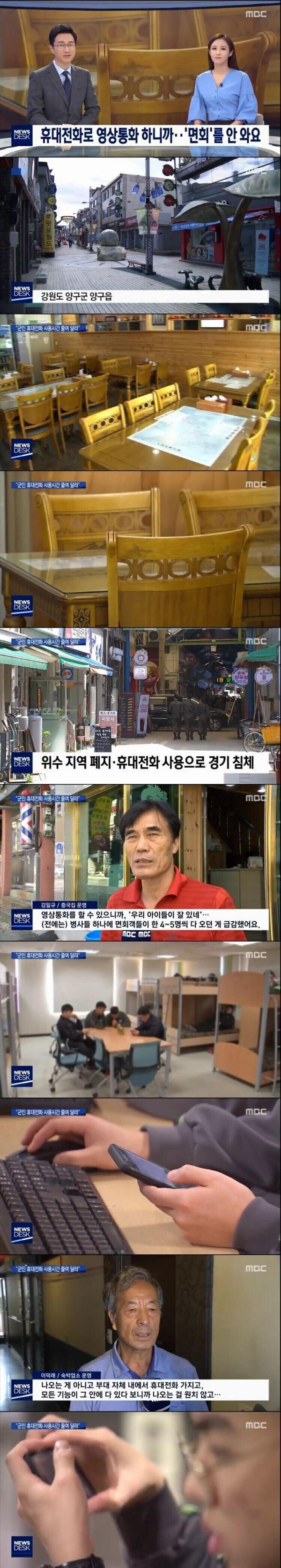 휴대전화때문에 상권 무너짐 현상