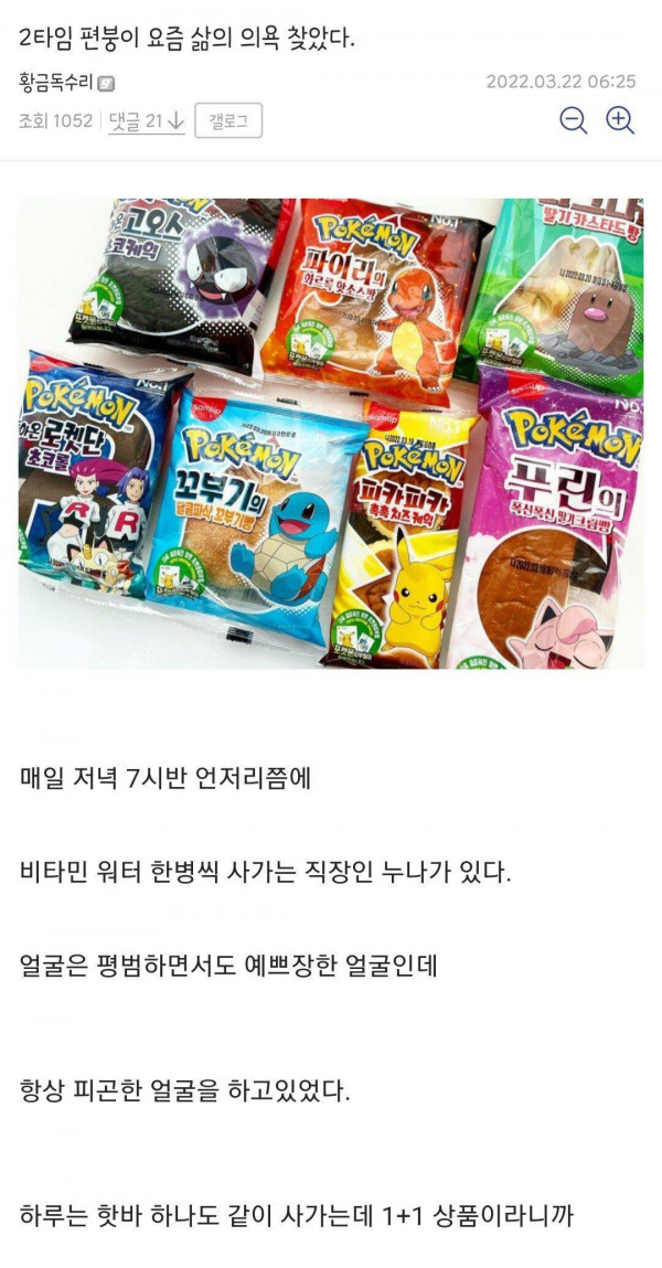 매일 오는 직장인 누나덕에 삶의 의욕을 찾은 편갤러