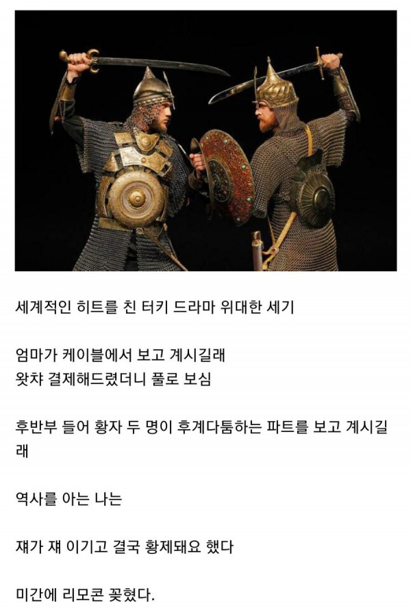TV보던 어머니에게 쳐맞은 사람.JPG