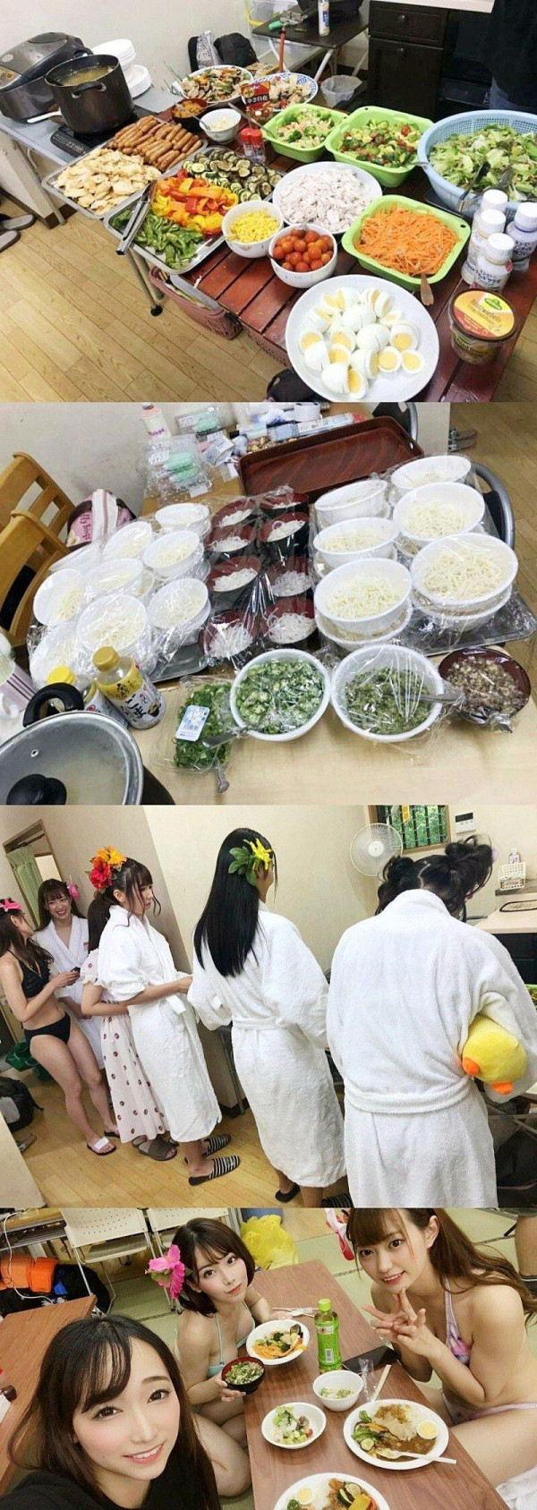 배우들의 식사시간