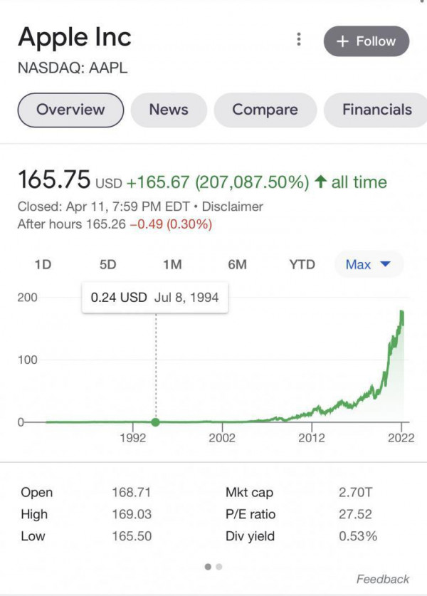 애플 개잡주 시절