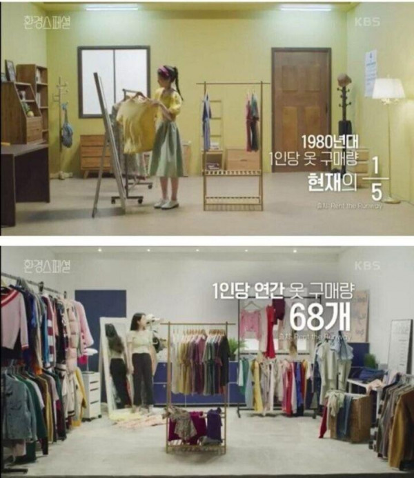 1인 연간 옷 구매량