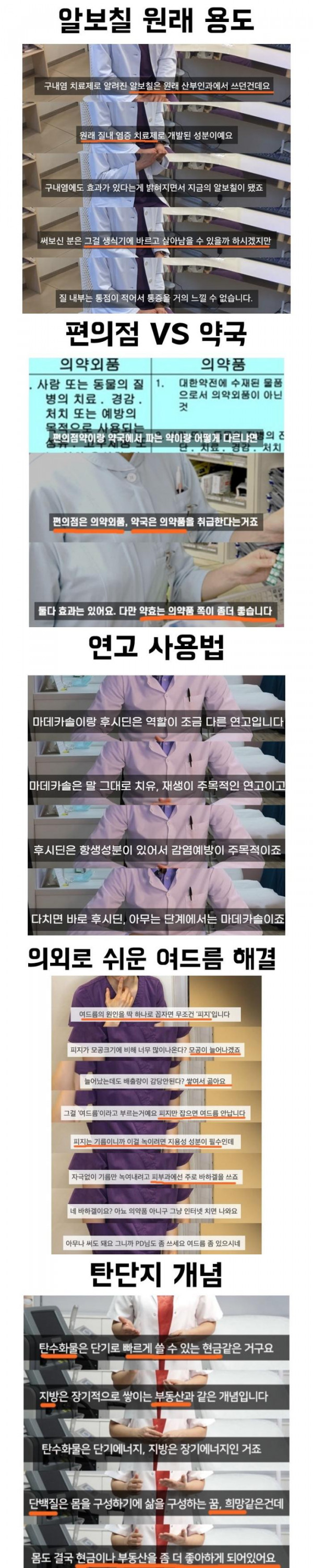 8할이 모르는 의료상식 모음집